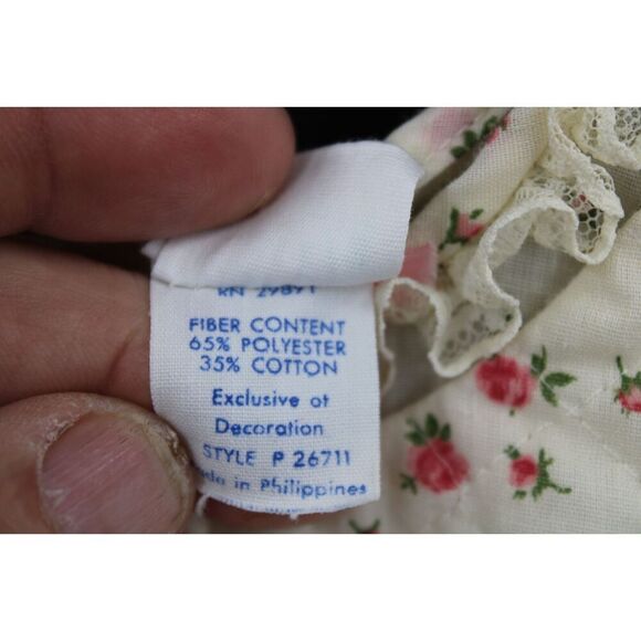 Vintage JCPenney Toddler Time 6m Floral Print Lace Trim Dress - Picture 11 of 11